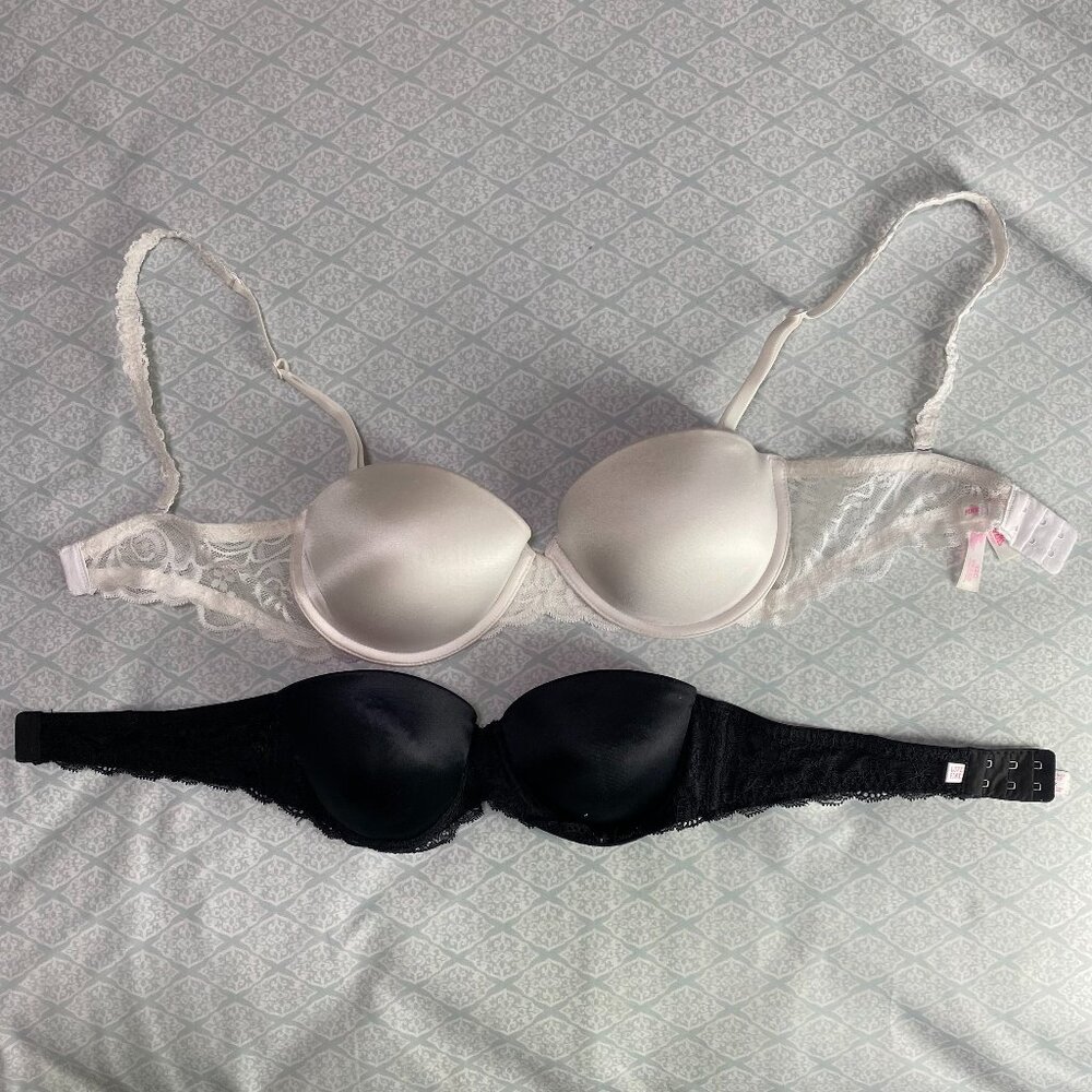 NWOT Victoria's Secret PINK Multi-Way Push-Up Lace Trim Bras *READ description*